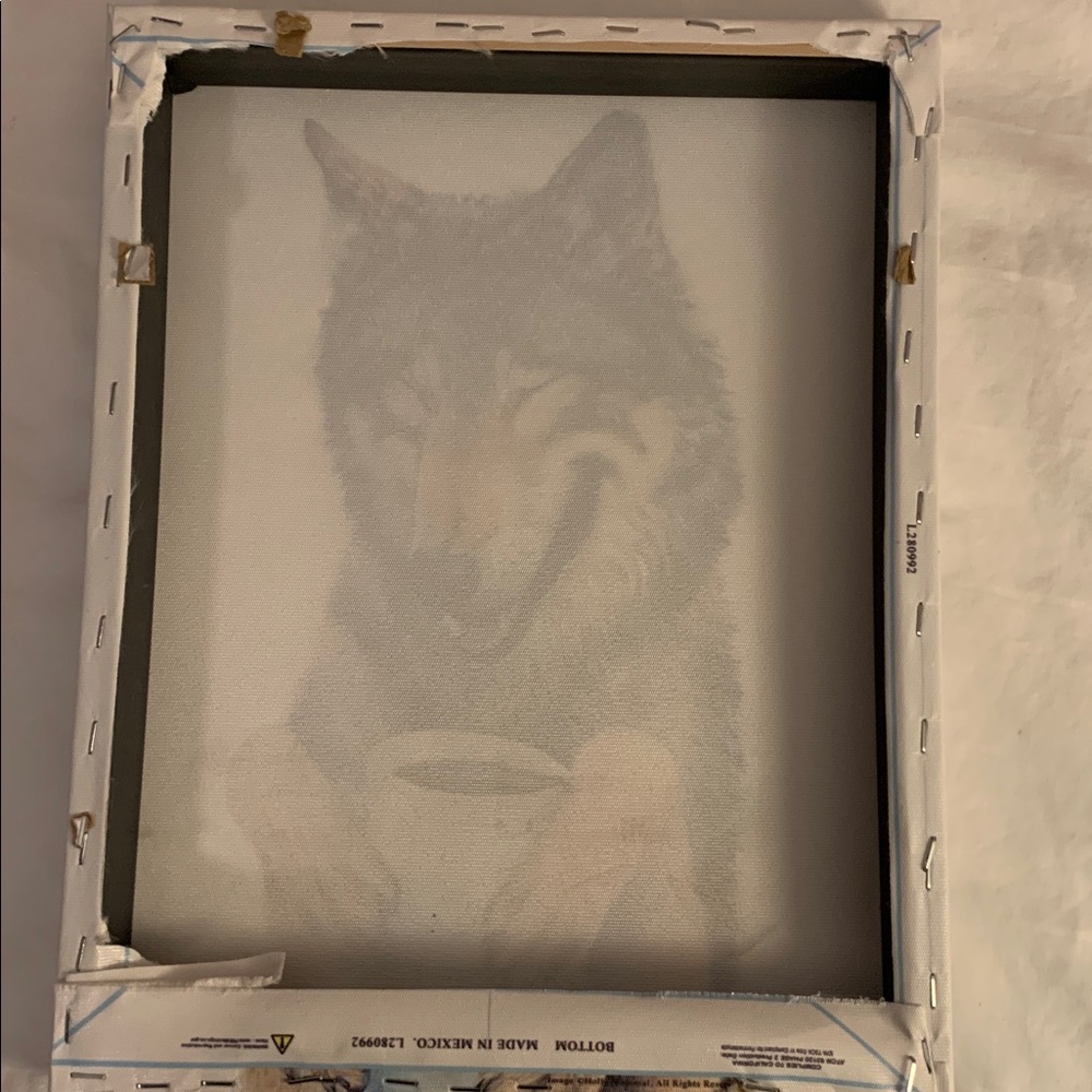Wolf Canvas Art with Coffee - Picture 2 of 6
